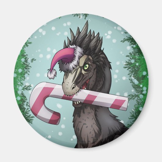 メリークリスマス恐竜 マグネット (正面)