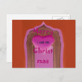 メリークリスマス愛するハート葉書 シーズンポストカード (正面/裏面)