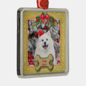 メリークリスマス愛犬ギフト オーダーメイド メタルオーナメント (右)