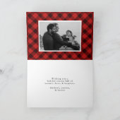 メリークリスマス手書きスクリプト2写真 シーズンカード (内部)