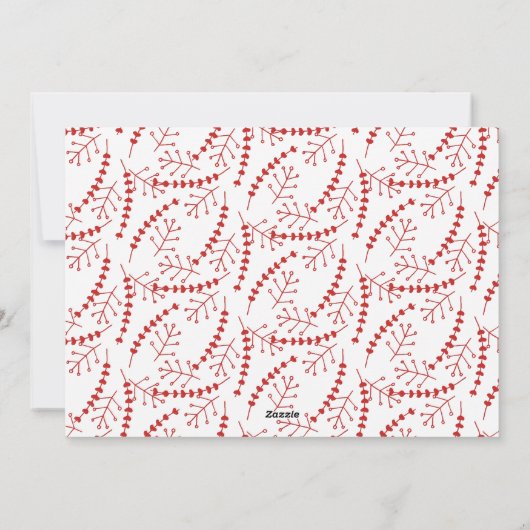 メリークリスマス手書き文字スクリプトの休日の写真 シーズンカード (裏面)