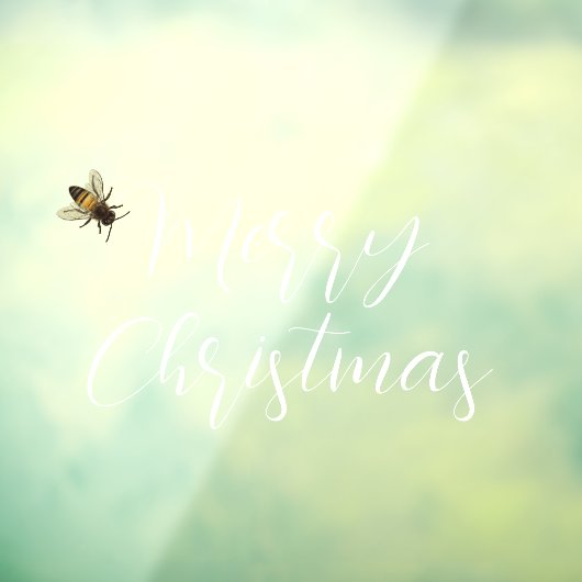 メリークリスマス手書き文字ビーウィンドラッキング ウィンドウサイン (シート3)