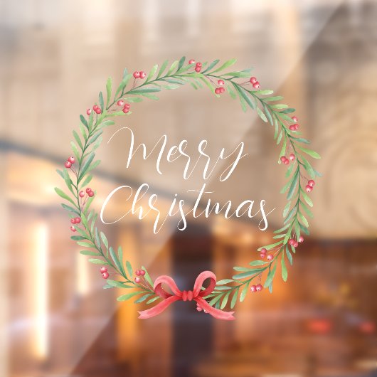 メリークリスマス手書き文字リースウィンドウCl ウィンドウサイン (シート2)