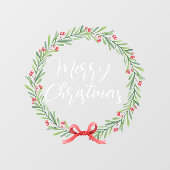 メリークリスマス手書き文字リースウィンドウCl ウィンドウサイン (シート)