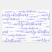 メリークリスマス手書き書道台本 ラッピングペーパーシート (正面)