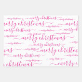 メリークリスマス手書き書道台本 ラッピングペーパーシート (正面3)