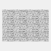 メリークリスマス手書き ラッピングペーパーシート (正面2)