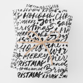 メリークリスマス手書き ラッピングペーパーシート (インサイチュ)