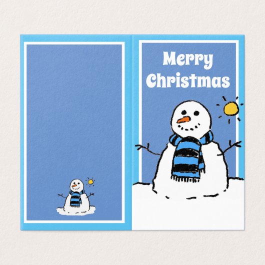 メリークリスマス折りたたみギフトラベル (外部フラット)