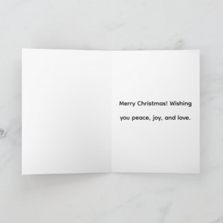 メリークリスマス折りたたみグリーティングカード カード