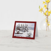 メリークリスマス折り畳みグリーティングカード カード (黄色い花)