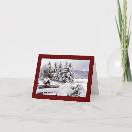 メリークリスマス折り畳みグリーティングカード カード (正面)