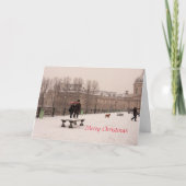 メリークリスマス折り畳みグリーティングカード カード (正面)