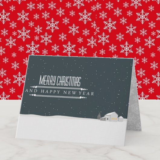 メリークリスマス折り畳みグリーティングカード カード
