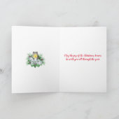 メリークリスマス折り畳みホリデーカード シーズンカード (内部)