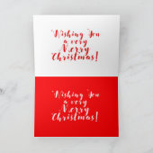 メリークリスマス折り紙サンタGC カード (内部)