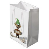メリークリスマス抱き枕小妖精や小人 ミディアムペーパーバッグ (裏面アングル)