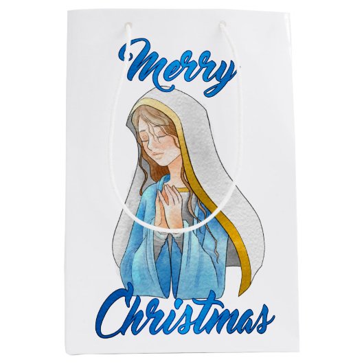 メリークリスマス抱き枕 ミディアムペーパーバッグ (正面)