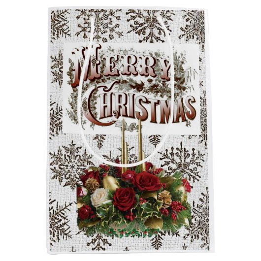 メリークリスマス抱き枕 ミディアムペーパーバッグ (正面)