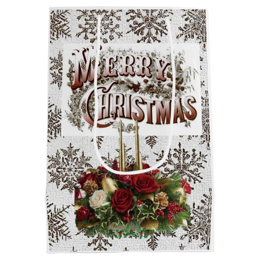 メリークリスマス抱き枕 ミディアムペーパーバッグ (裏面)