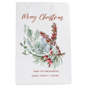 メリークリスマス抱き枕 ミディアムペーパーバッグ (正面)