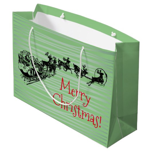 メリークリスマス抱き枕 ラージペーパーバッグ (裏面アングル)