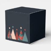 メリークリスマス抽象芸術のクリスマスツリー フェイバーボックス (裏面サイド)