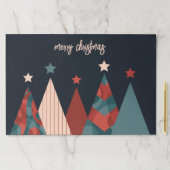 メリークリスマス抽象芸術クリスマスツリー ペーパーパッド (インサイチュ)