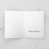 メリークリスマス抽象芸術ツリー カード (内部)