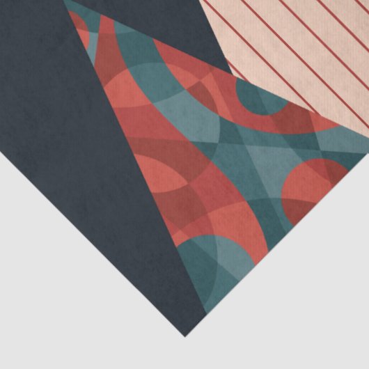 メリークリスマス抽象芸術レトロクリスマスツリー 薄葉紙 (詳細)