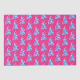 メリークリスマス抽象芸術紫色の大きな木 薄葉紙