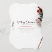 メリークリスマス招待状カード (正面/裏面)