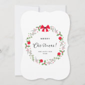 メリークリスマス招待状カード (裏面)