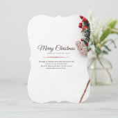 メリークリスマス招待状カード (スタンド正面)