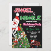 メリークリスマス招待状ジングル&ミングル招待状 招待状 (正面)