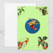メリークリスマス招待状 招待状 (正面/裏面)