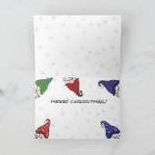 メリークリスマス散らばった格言 カード (内部)