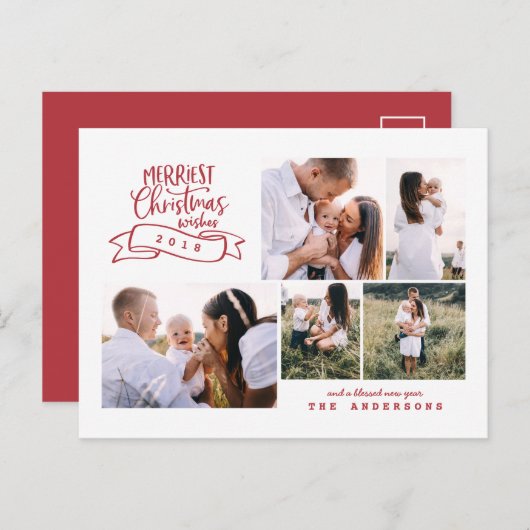 メリークリスマス数々のの願い シーズンポストカード (正面/裏面)