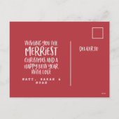 メリークリスマス数々のの願い シーズンポストカード (裏面)