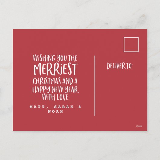 メリークリスマス数々のの願い シーズンポストカード (裏面)