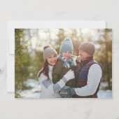 メリークリスマス数々のフォトコラージュタイポグラフィ シーズンカード (裏面)