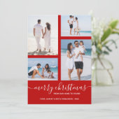 メリークリスマス数々のフォトスカーレット シーズンカード (スタンド正面)