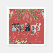 メリークリスマス数々のフォトレッド金ゴールドホリデーパーティー