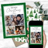 メリークリスマス数々の家族の写真 シーズンカード