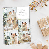 メリークリスマス数々の5フルブリードフォトコラージュ シーズンカード
