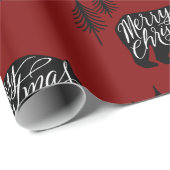 メリークリスマス文字インベアデザイン ラッピングペーパー (ロールコーナー)