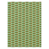 メリークリスマス文字タイポグラフィと鐘 テーブルクロス (正面)