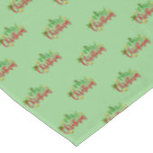 メリークリスマス文字タイポグラフィ テーブルクロス (アングル)