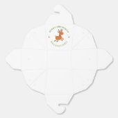 メリークリスマス文字トナカイ白 フェイバーボックス (見開き)