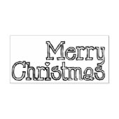 メリークリスマス文字ラバーアートスタンプ ラバースタンプ (インプリント)